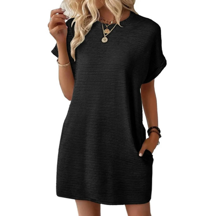 Penelope™ – Casual Minimalist Round Neck Summer Dress
