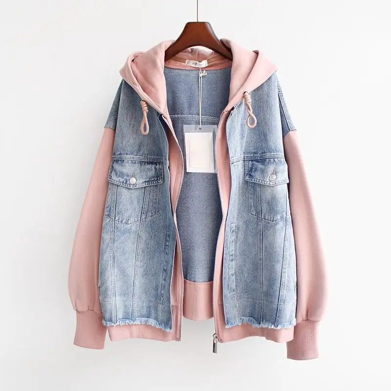 Lucy | Denim Hoodie Jacket