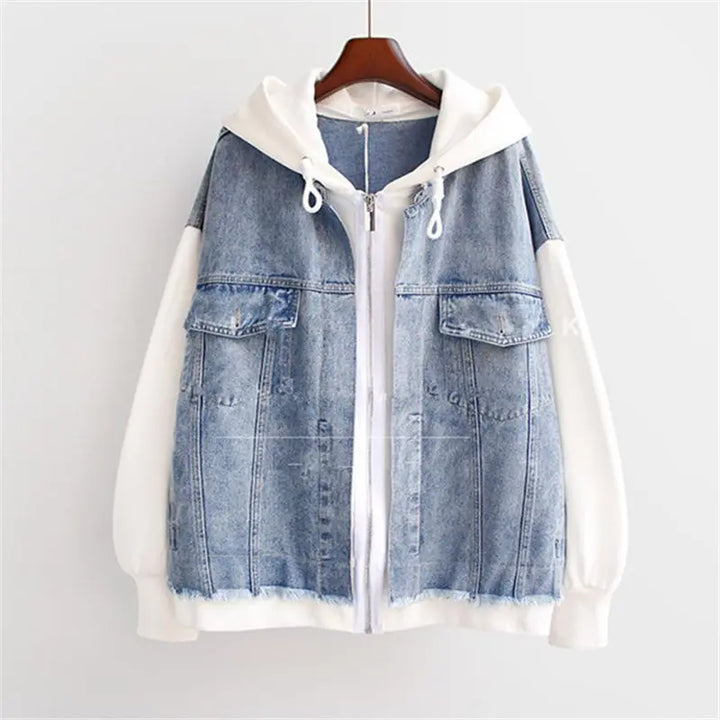 Lucy | Denim Hoodie Jacket