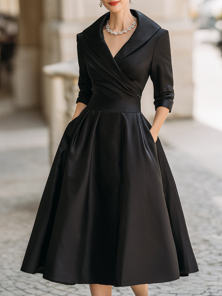 Lina - Satin Midi Dress