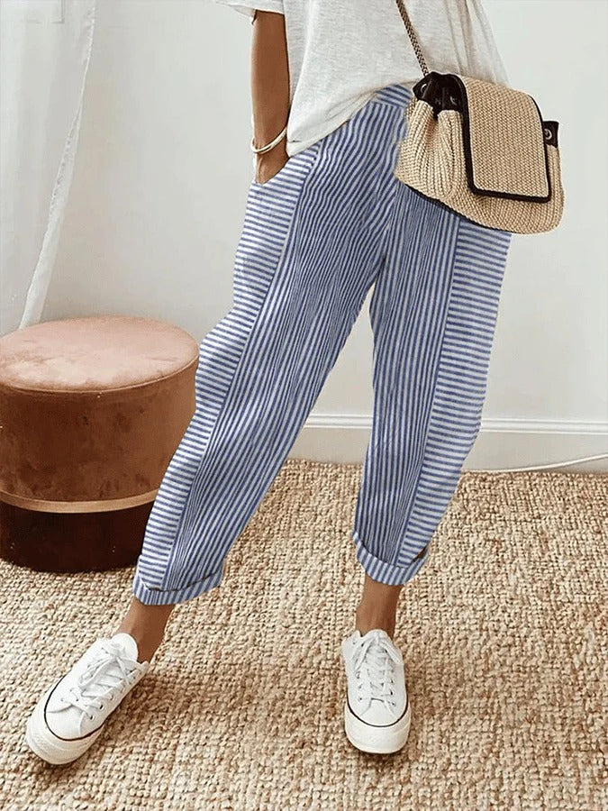Lily - Striped Trousers