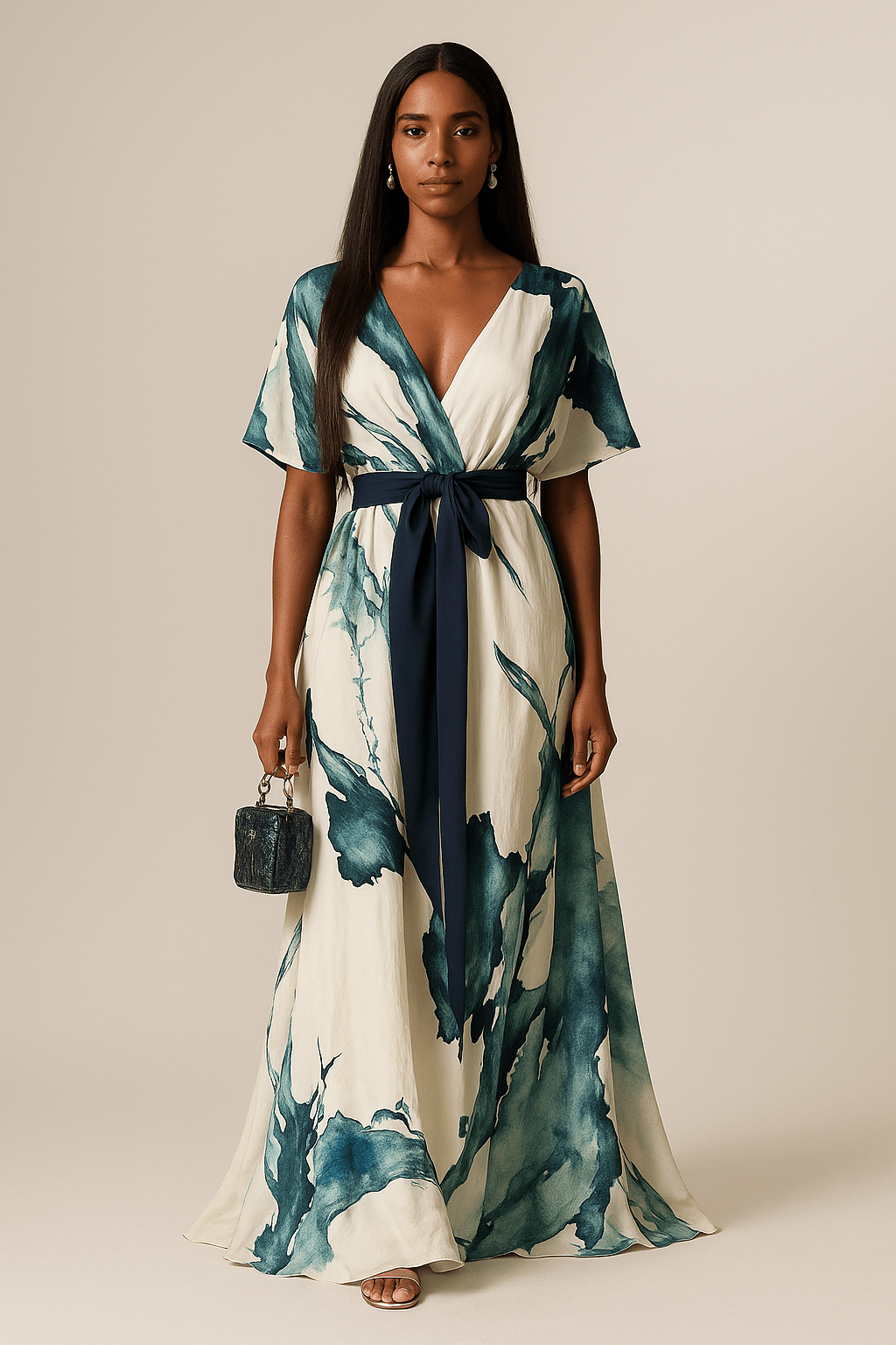 Mia™ | Maxi Watercolour Effect Dress