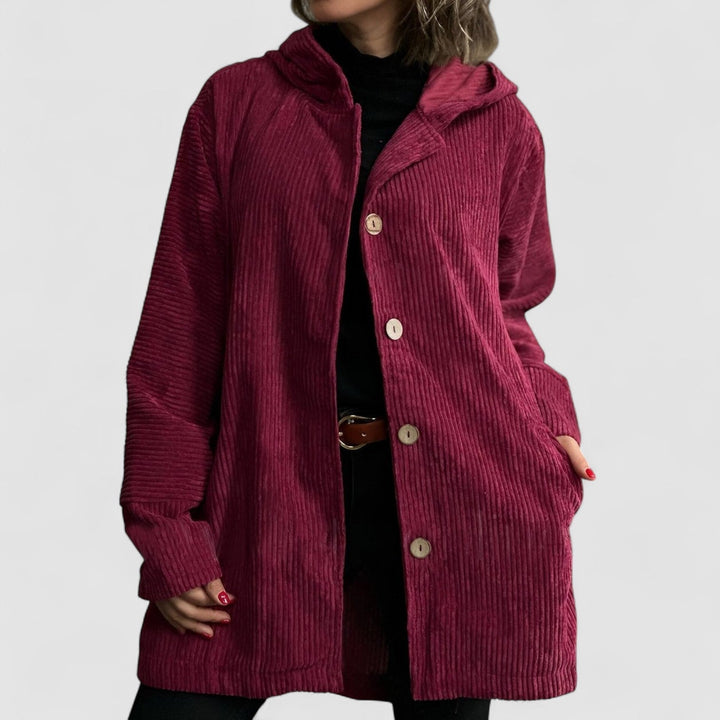 Chloe - Corduroy Hooded Jacket