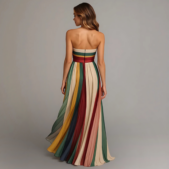 Amelia™ | Sleeveless Colourful Dress