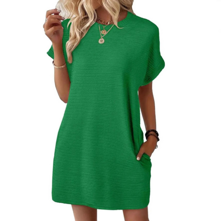 Penelope™ – Casual Minimalist Round Neck Summer Dress