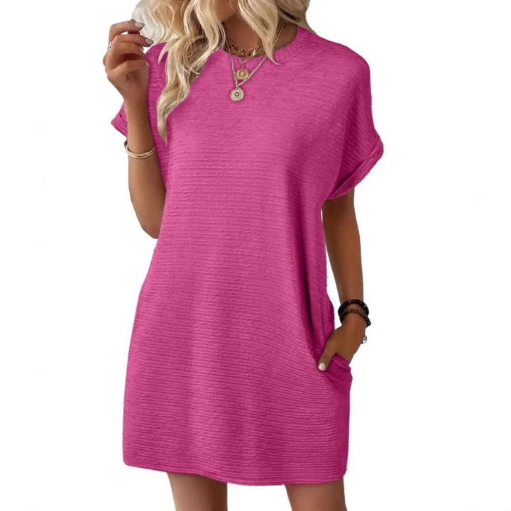 Penelope™ – Casual Minimalist Round Neck Summer Dress