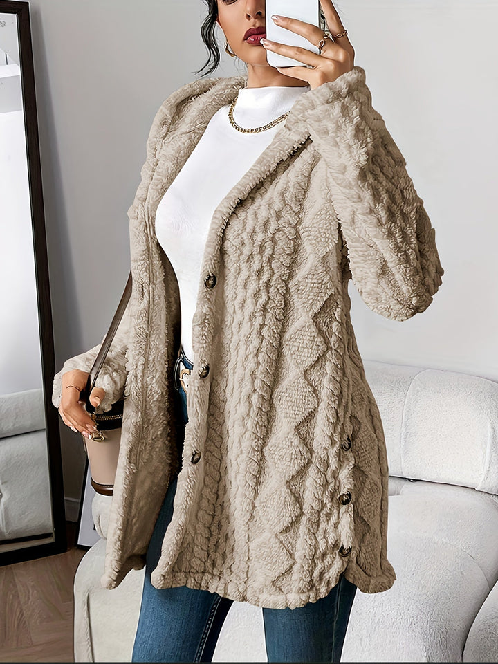 Rachel | Plush Hooded Cardigan