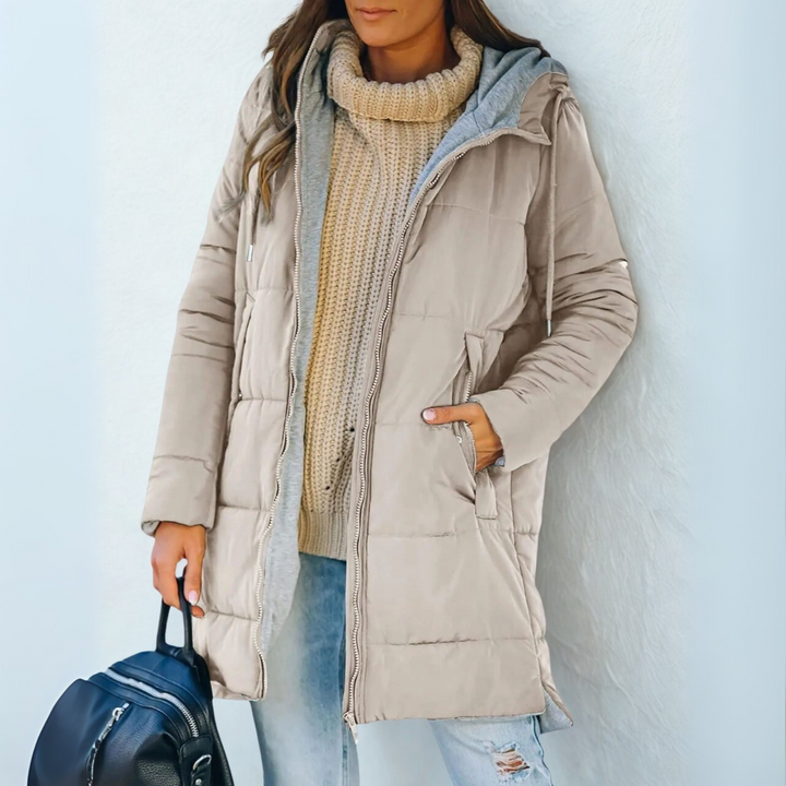Phoebe | Casual Hooded Puffer Down Jacket