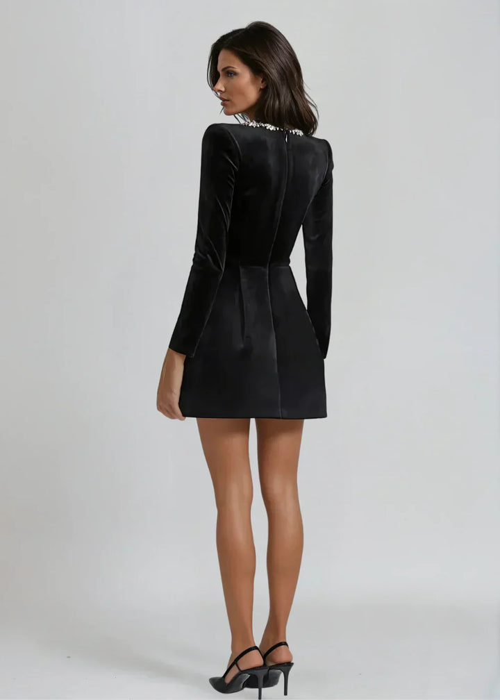 Amalie | Velvet Mini Dress