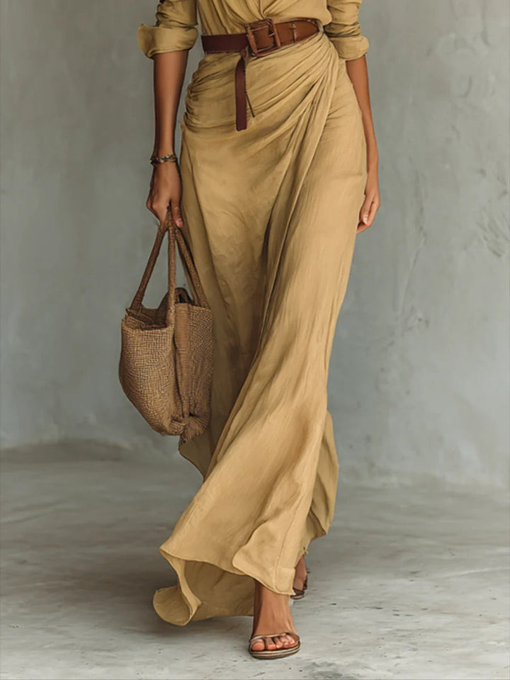 Cecilia - Long Dress with Belt