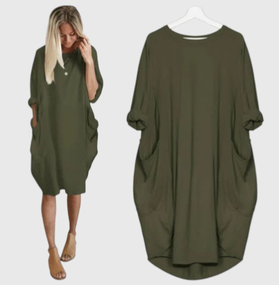 Shayne - Midi Summer Dress with Loose Fit