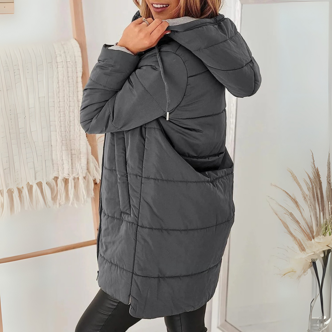 Phoebe | Casual Hooded Puffer Down Jacket