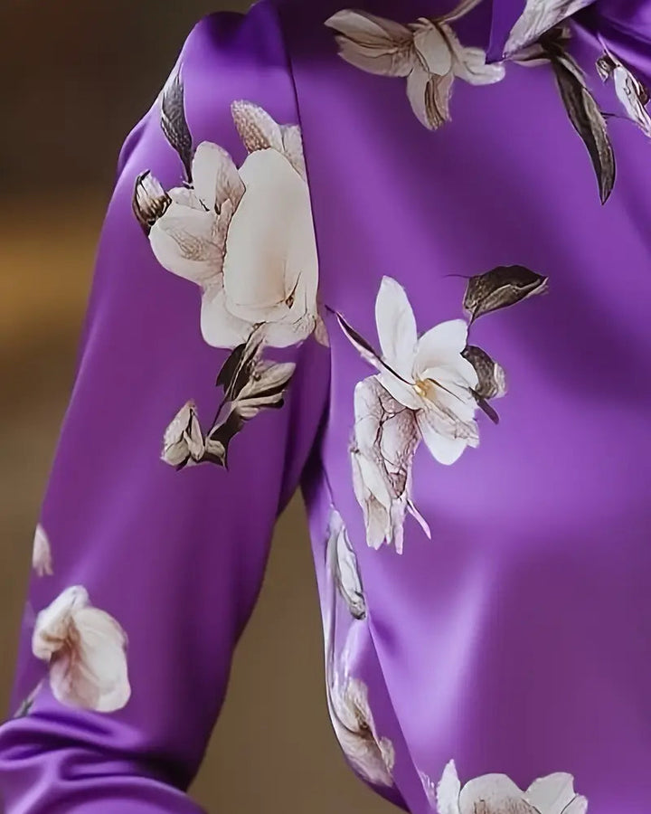 Odette | Retro Floral Print Shirt