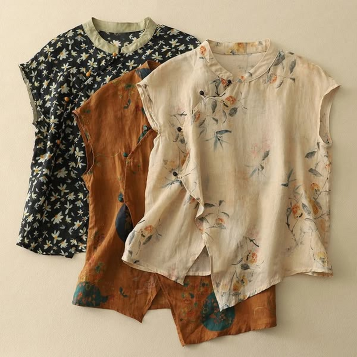Amanda | Elegant Short Sleeve Top