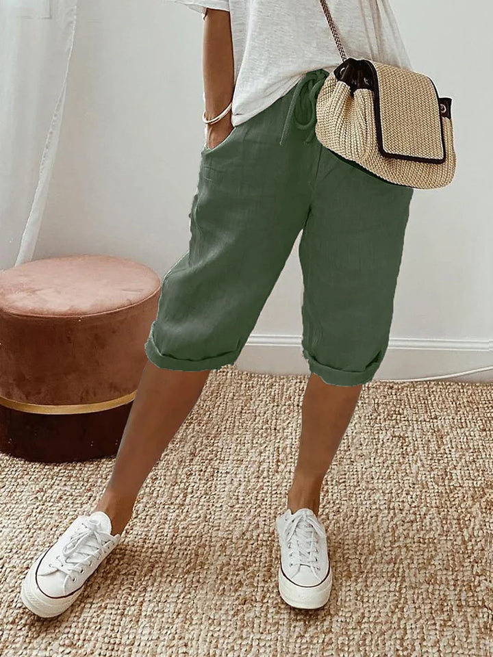 Daphne™ | Light Cotton-Linen Shorts