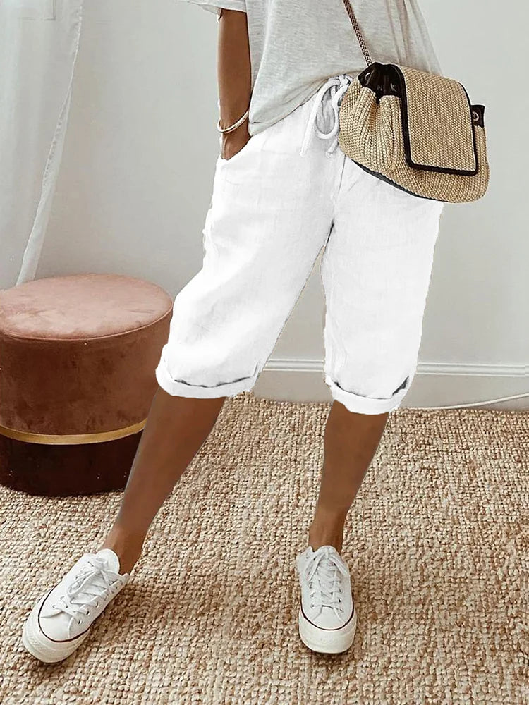 Daphne™ | Light Cotton-Linen Shorts