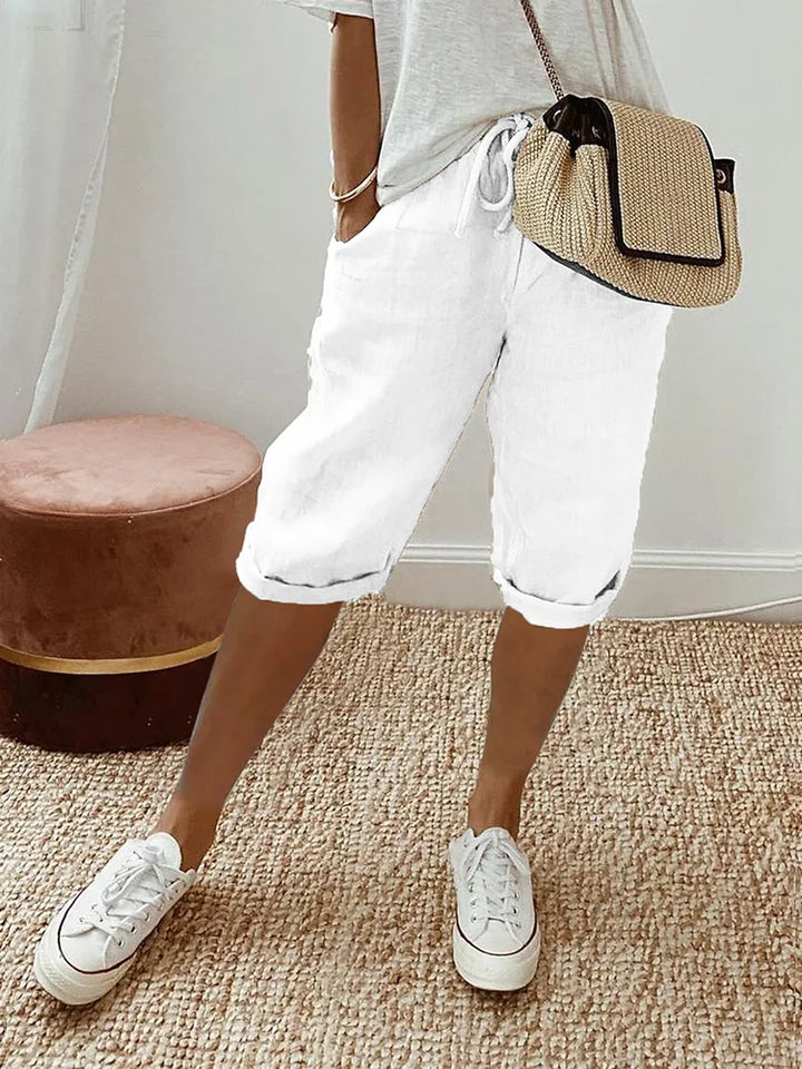 Daphne™ | Light Cotton-Linen Shorts