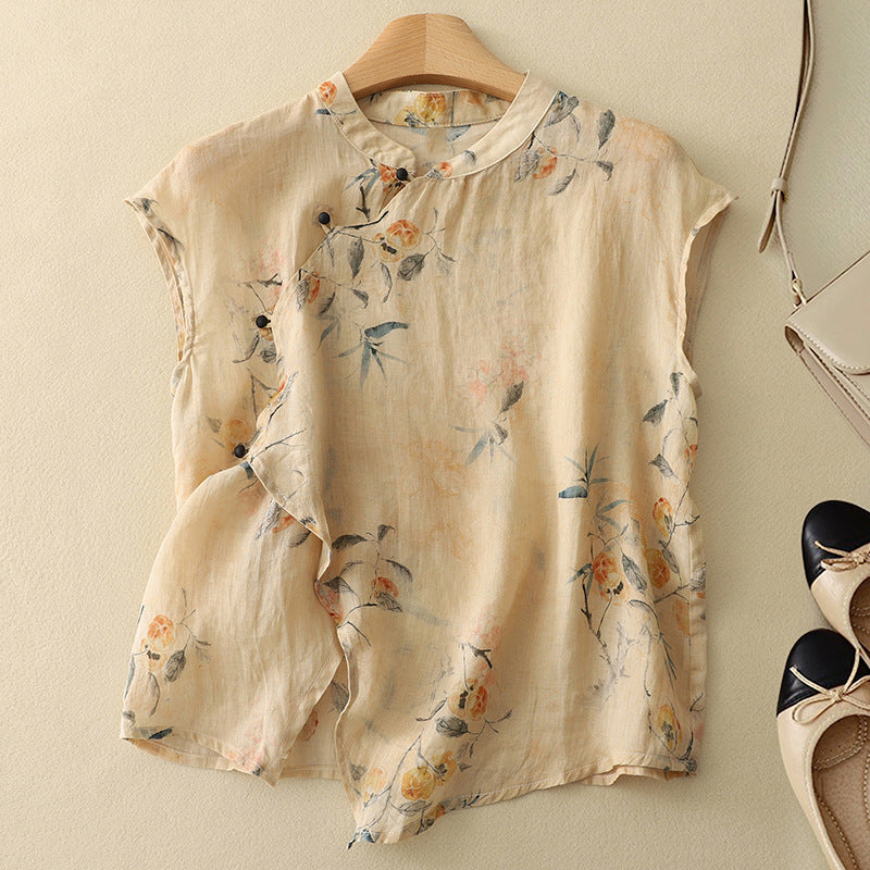 Amanda | Elegant Short Sleeve Top