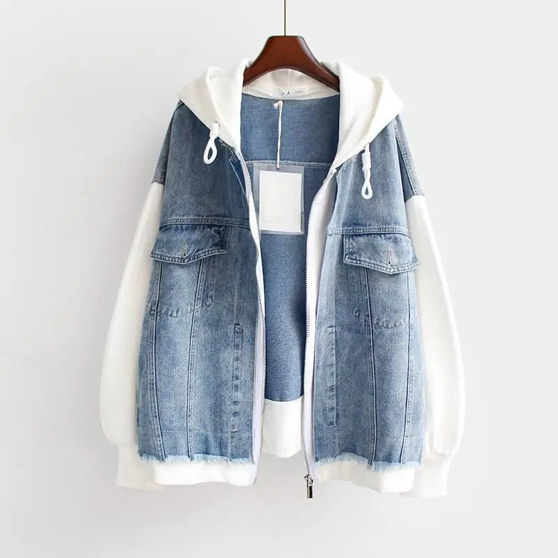 Lucy | Denim Hoodie Jacket