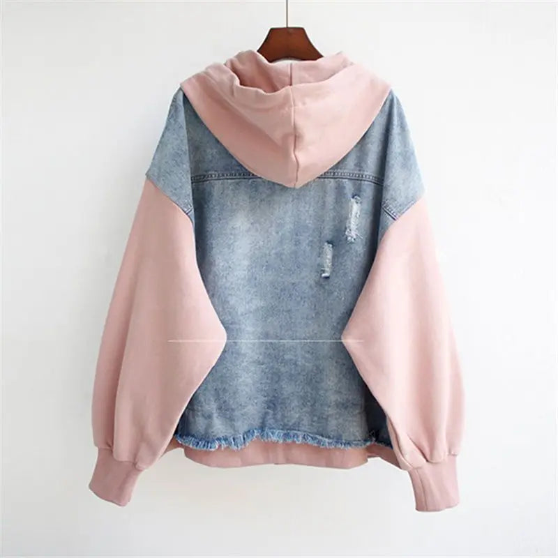 Lucy | Denim Hoodie Jacket