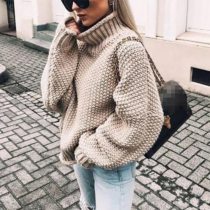 Lydia | Chunky Knit Turtleneck Jumper