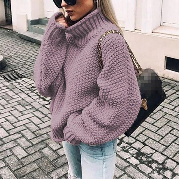 Lydia | Chunky Knit Turtleneck Jumper