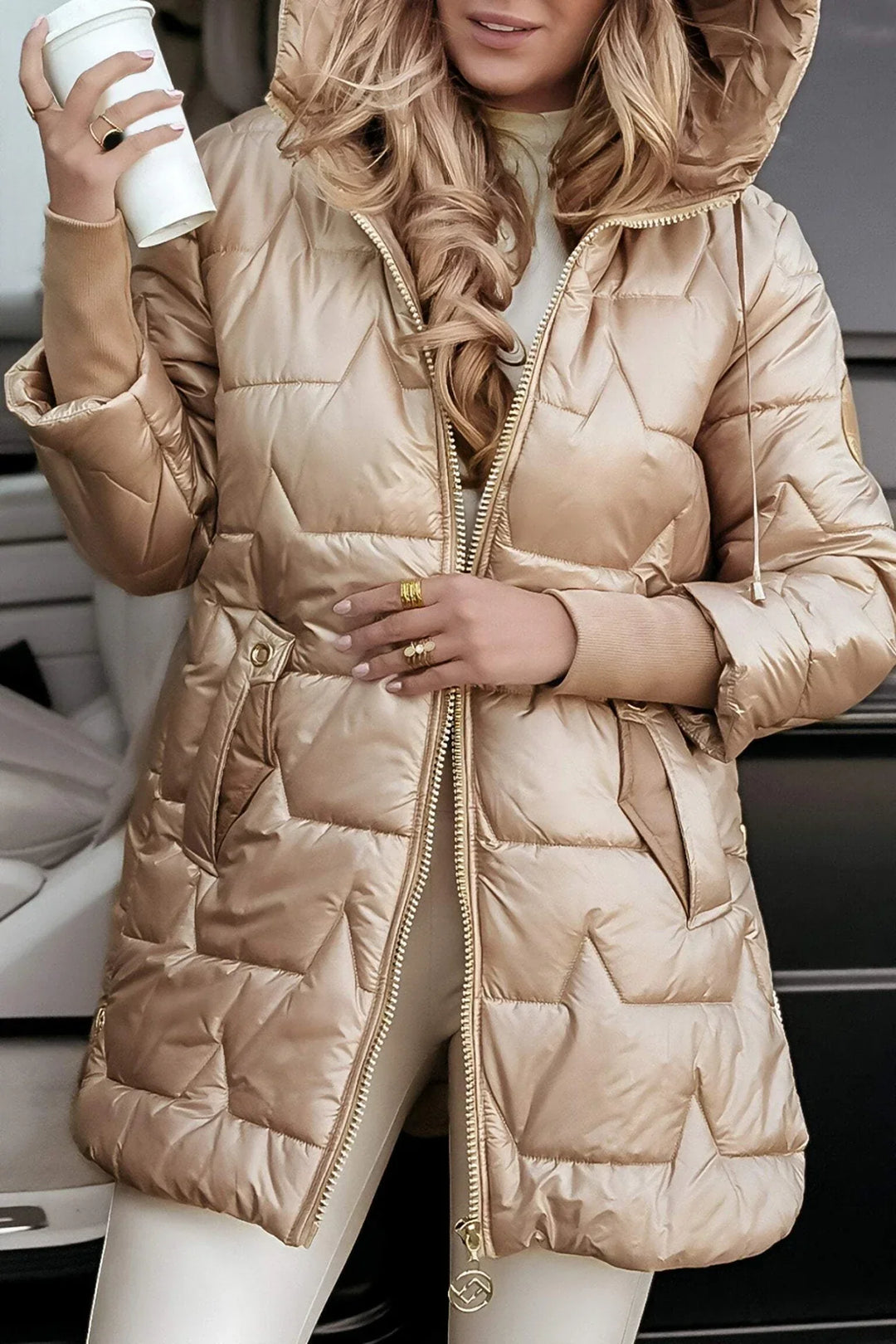 Josephine - Elegant Winter Coat with Hood