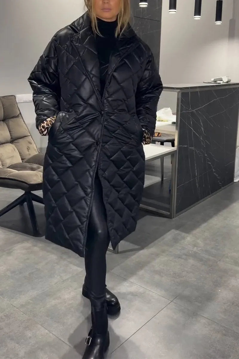 Rona – Quilted Mid-Length Coat