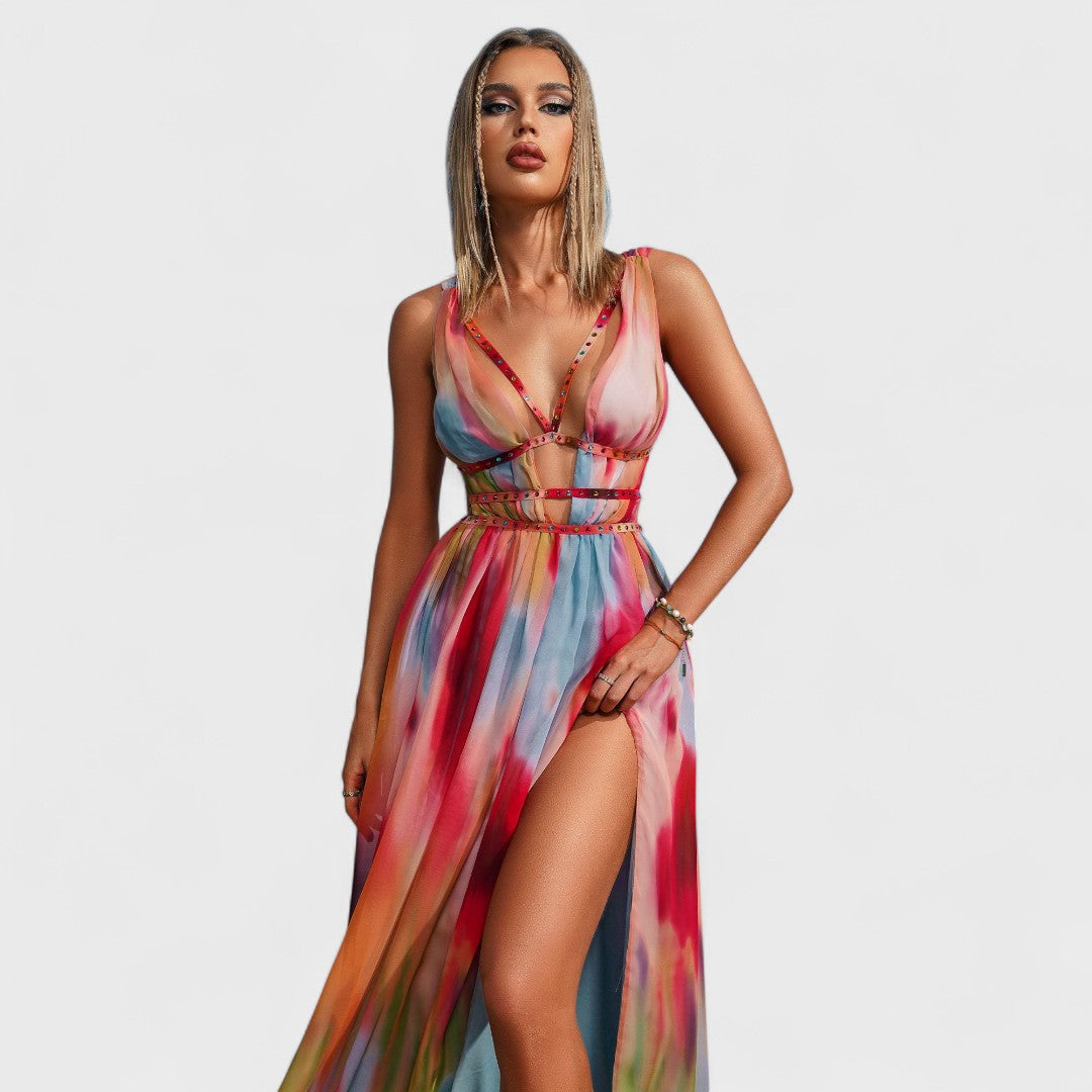 Florence - Long Painted Dress
