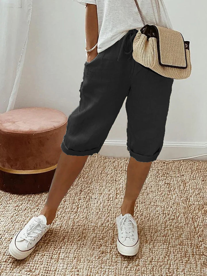 Daphne™ | Light Cotton-Linen Shorts