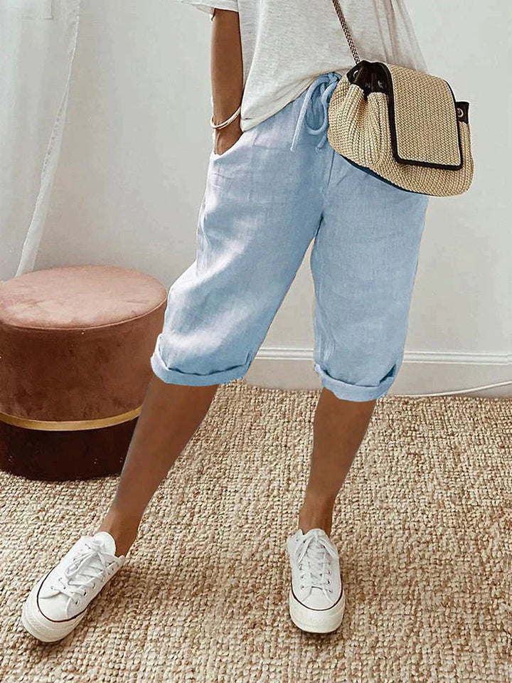 Daphne™ | Light Cotton-Linen Shorts