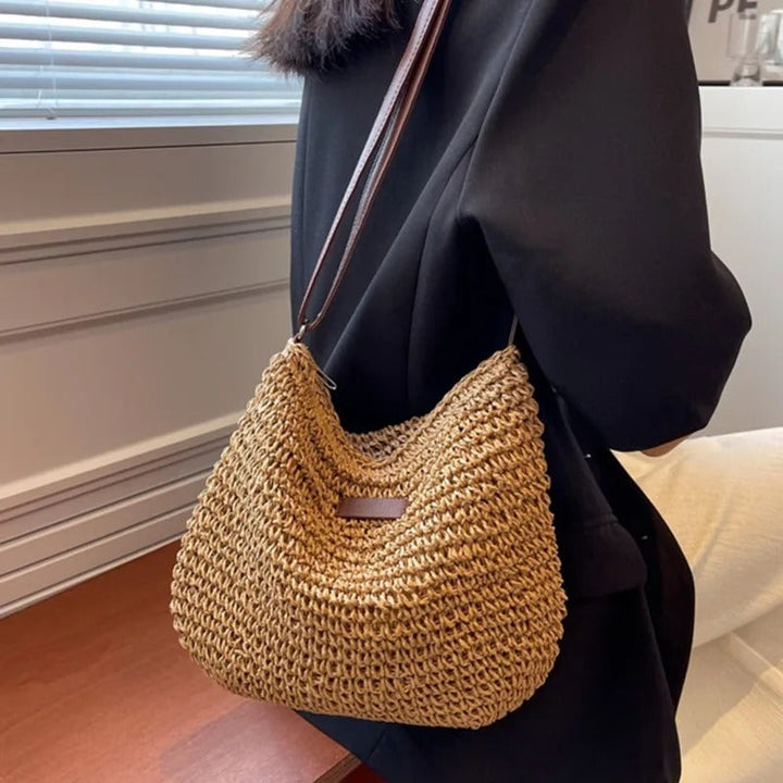 Nina - Straw Crossbody Bag